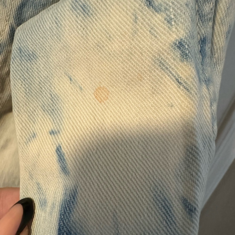 VTG 50s WRANGLER BLUE BELL DENIM SANFORIZED JACKET 34 Tie Dyed Hand Painted Cat - Picture 9 of 15